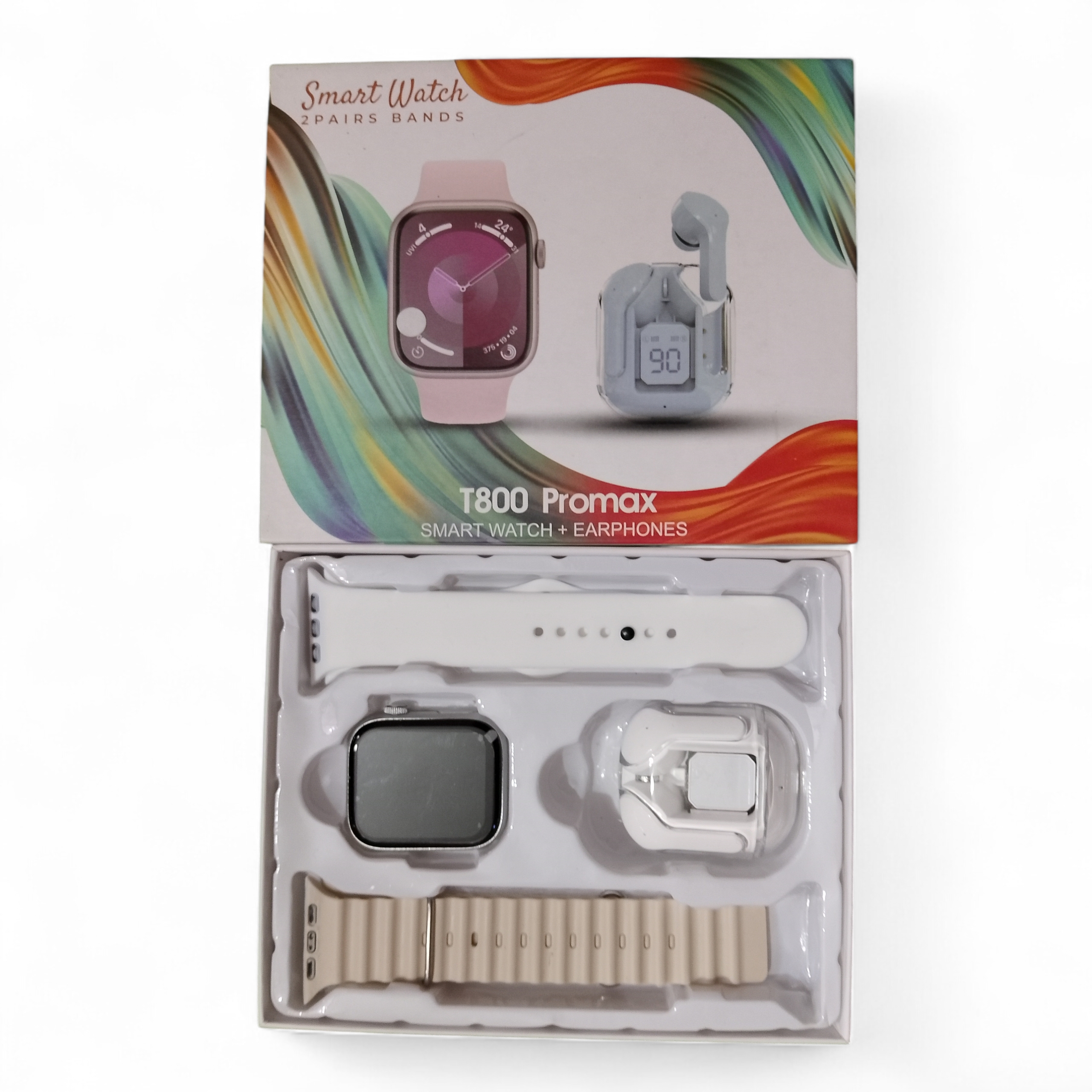 T800 Promax Watch, (White Color)